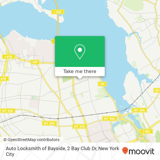 Mapa de Auto Locksmith of Bayside, 2 Bay Club Dr