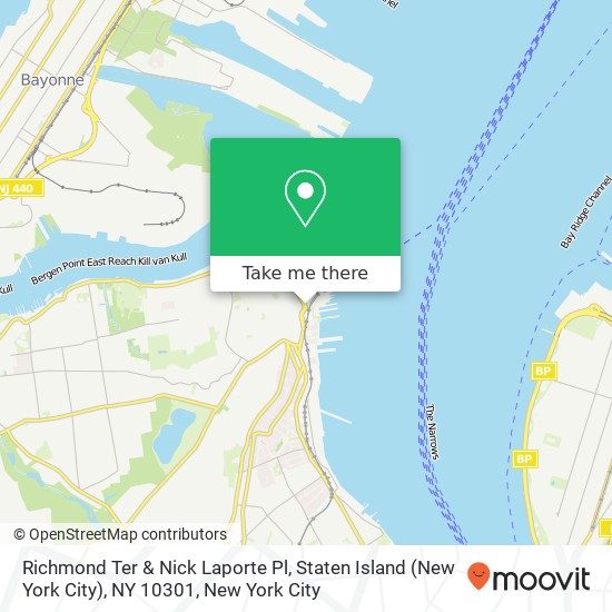Mapa de Richmond Ter & Nick Laporte Pl, Staten Island (New York City), NY 10301