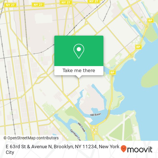E 63rd St & Avenue N, Brooklyn, NY 11234 map
