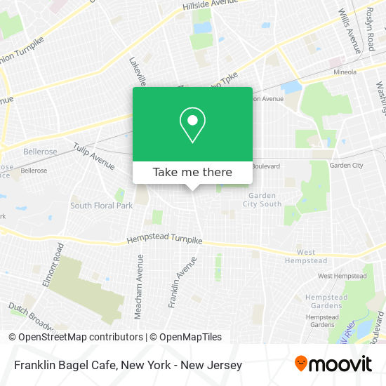 Franklin Bagel Cafe map