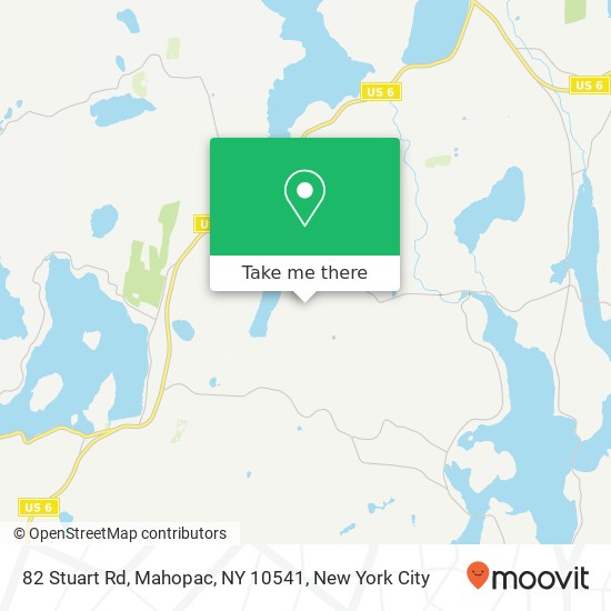 Mapa de 82 Stuart Rd, Mahopac, NY 10541
