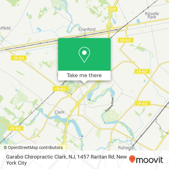 Garabo Chiropractic Clark, NJ, 1457 Raritan Rd map