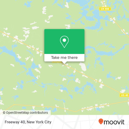 Freeway 40, Mays Landing (SCULLVILLE), NJ 08330 map