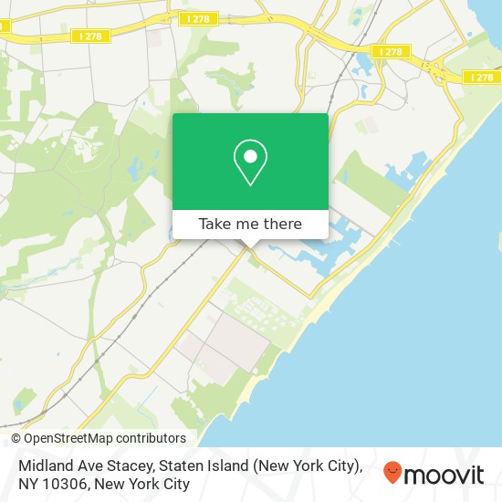 Mapa de Midland Ave Stacey, Staten Island (New York City), NY 10306