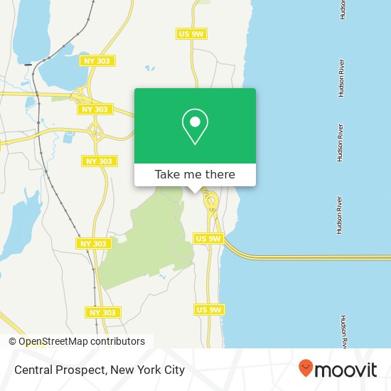 Mapa de Central Prospect, Nyack, NY 10960