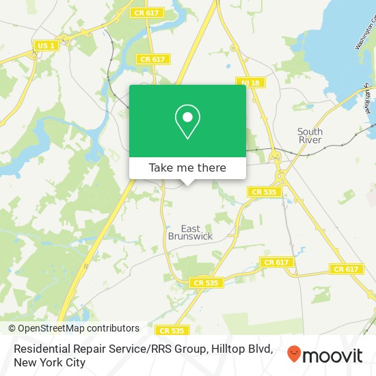 Residential Repair Service / RRS Group, Hilltop Blvd map