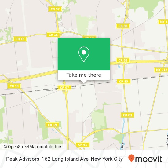 Peak Advisors, 162 Long Island Ave map