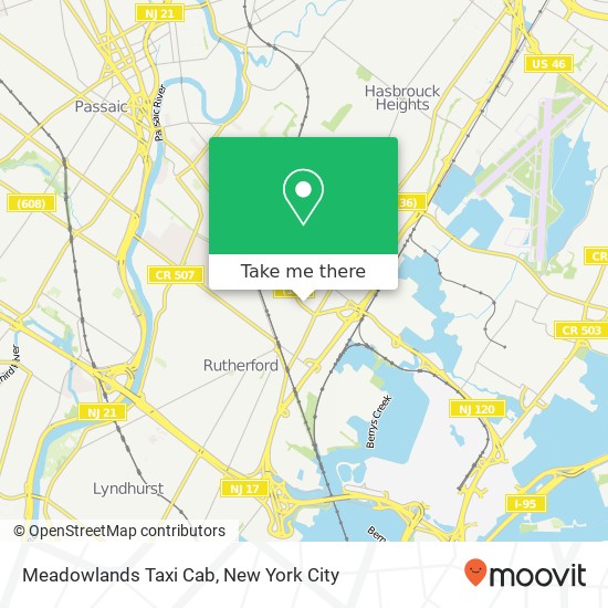 Mapa de Meadowlands Taxi Cab