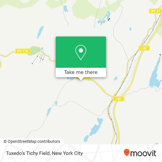 Mapa de Tuxedo's Tichy Field, Sylvan Way