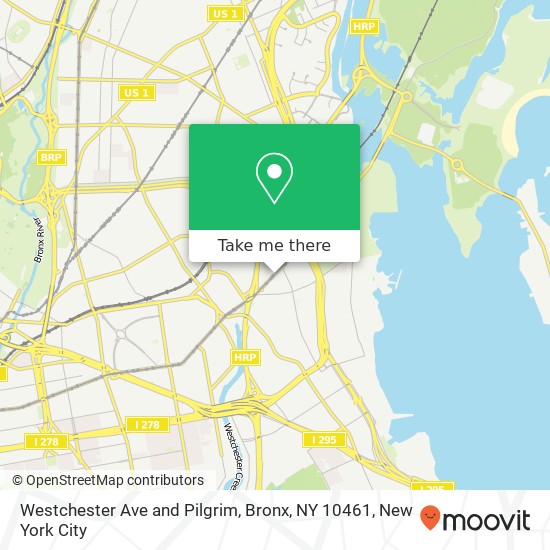 Westchester Ave and Pilgrim, Bronx, NY 10461 map