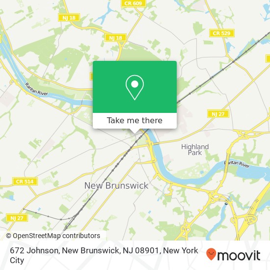 672 Johnson, New Brunswick, NJ 08901 map