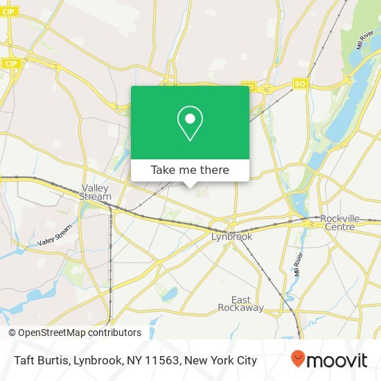 Mapa de Taft Burtis, Lynbrook, NY 11563