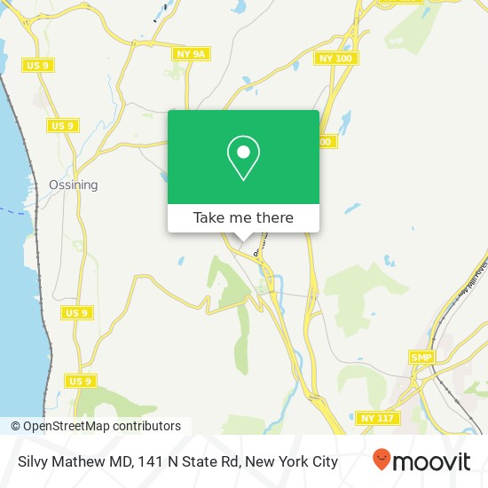 Silvy Mathew MD, 141 N State Rd map