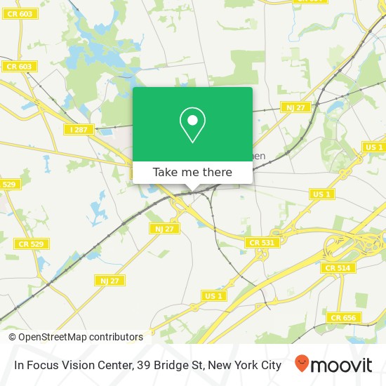 Mapa de In Focus Vision Center, 39 Bridge St