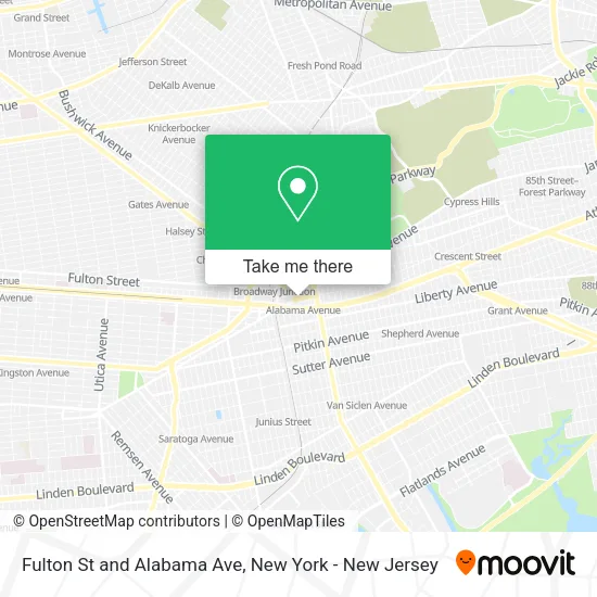 Mapa de Fulton St and Alabama Ave