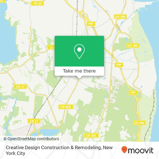 Creative Design Construction & Remodeling map