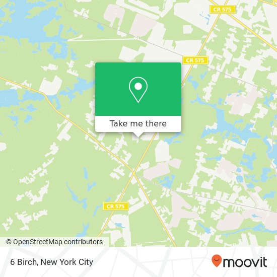 Mapa de 6 Birch, Egg Harbor Twp, NJ 08234