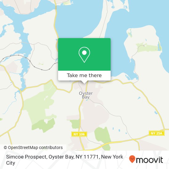 Mapa de Simcoe Prospect, Oyster Bay, NY 11771
