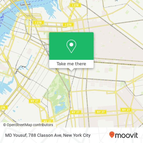 MD Yousuf, 788 Classon Ave map