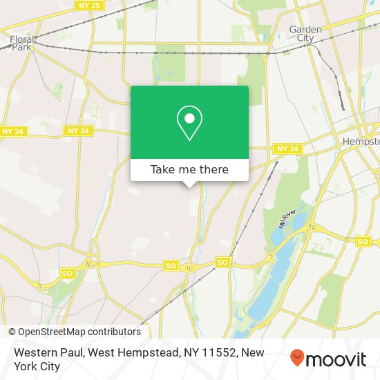 Western Paul, West Hempstead, NY 11552 map