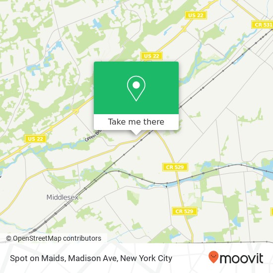 Spot on Maids, Madison Ave map