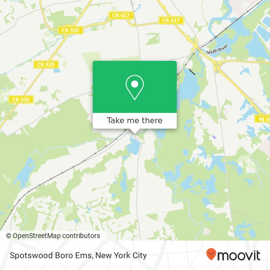 Spotswood Boro Ems map