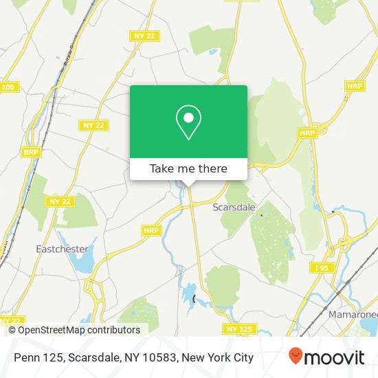 Mapa de Penn 125, Scarsdale, NY 10583