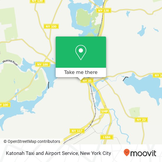 Katonah Taxi and Airport Service map