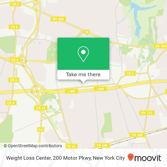 Weight Loss Center, 200 Motor Pkwy map