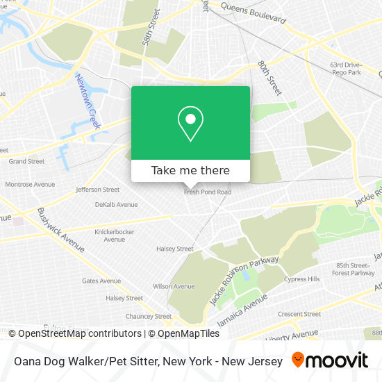 Oana Dog Walker/Pet Sitter map
