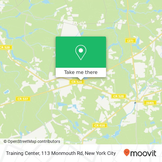 Training Center, 113 Monmouth Rd map