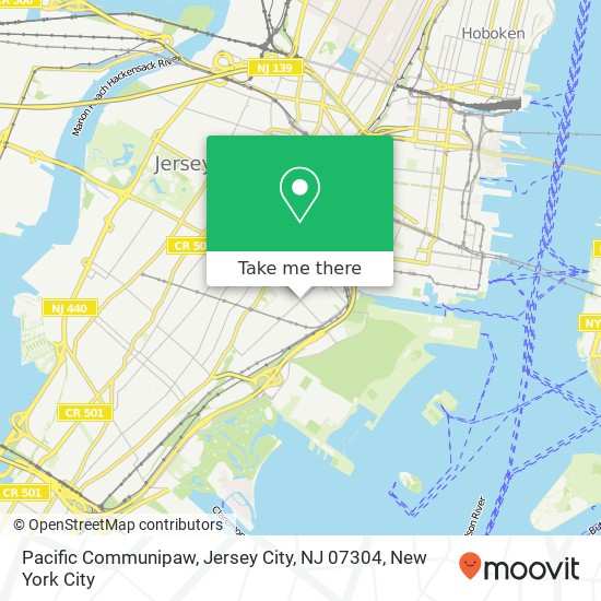 Pacific Communipaw, Jersey City, NJ 07304 map
