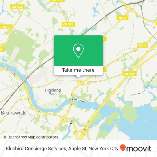 Bluebird Concierge Services, Apple St map