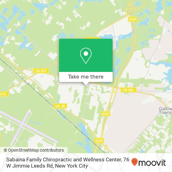 Sabaina Family Chiropractic and Wellness Center, 76 W Jimmie Leeds Rd map