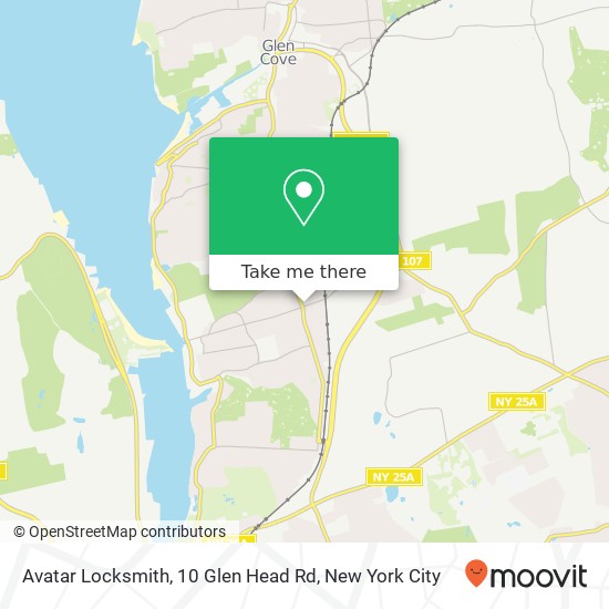 Mapa de Avatar Locksmith, 10 Glen Head Rd