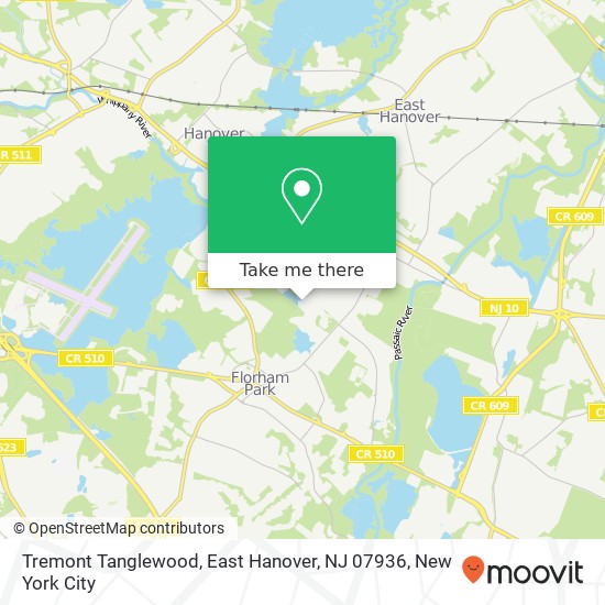 Mapa de Tremont Tanglewood, East Hanover, NJ 07936