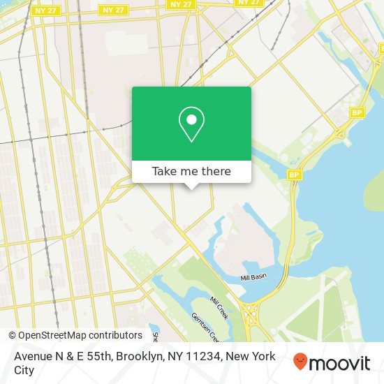 Mapa de Avenue N & E 55th, Brooklyn, NY 11234
