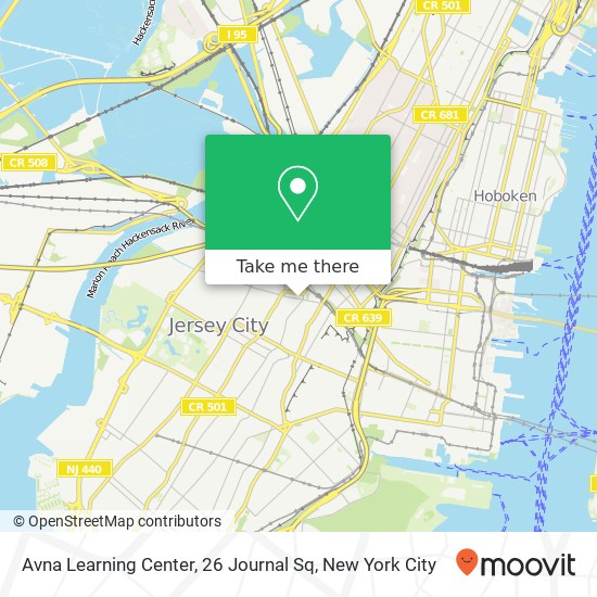 Mapa de Avna Learning Center, 26 Journal Sq