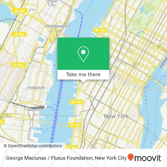 Mapa de George Maciunas / Fluxus Foundation