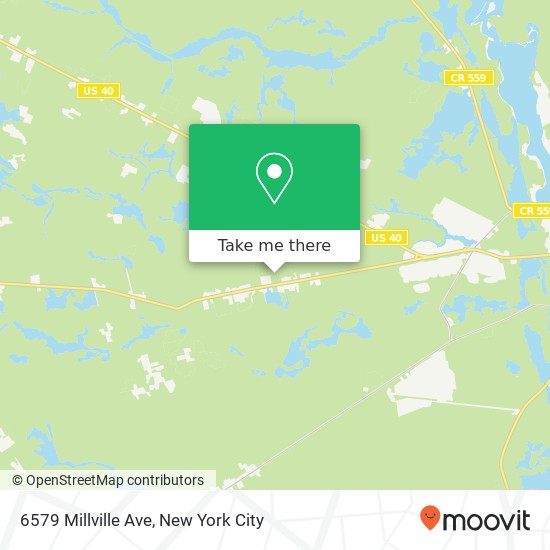 6579 Millville Ave, Mays Landing (Hamilton Twp), NJ 08330 map