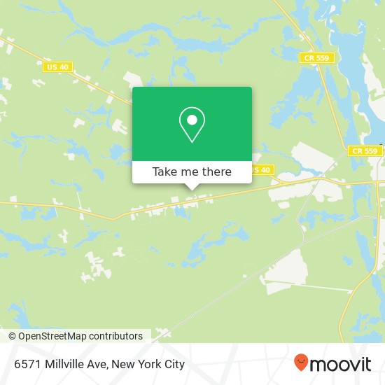 6571 Millville Ave, Mays Landing (Hamilton Twp), NJ 08330 map