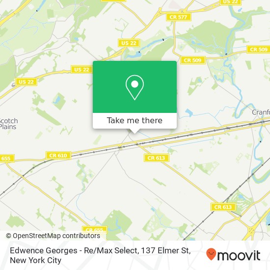 Mapa de Edwence Georges - Re / Max Select, 137 Elmer St