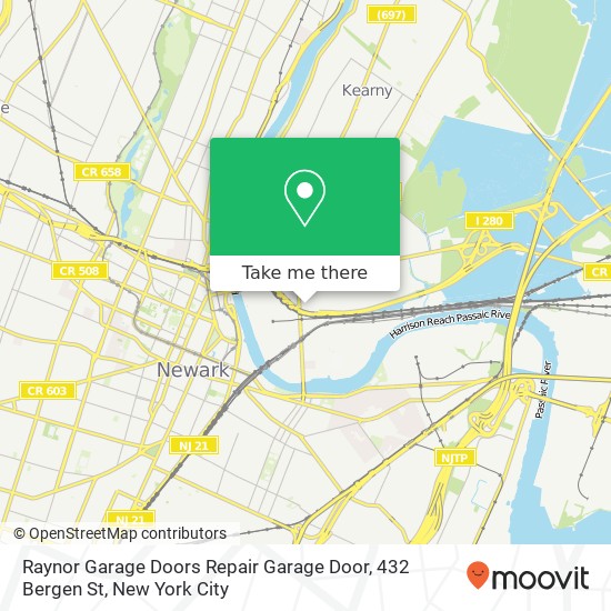 Mapa de Raynor Garage Doors Repair Garage Door, 432 Bergen St