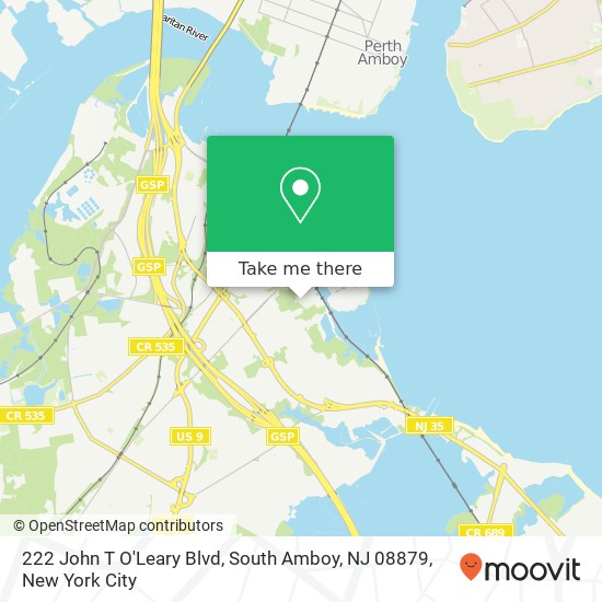 222 John T O'Leary Blvd, South Amboy, NJ 08879 map