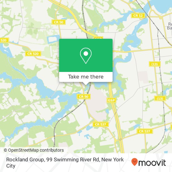 Mapa de Rockland Group, 99 Swimming River Rd