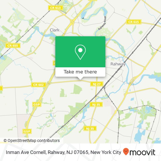 Inman Ave Cornell, Rahway, NJ 07065 map