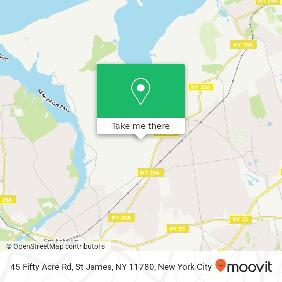 Mapa de 45 Fifty Acre Rd, St James, NY 11780