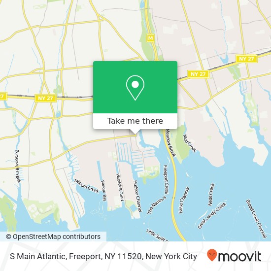Mapa de S Main Atlantic, Freeport, NY 11520
