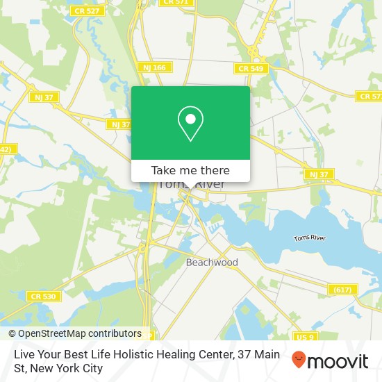 Live Your Best Life Holistic Healing Center, 37 Main St map