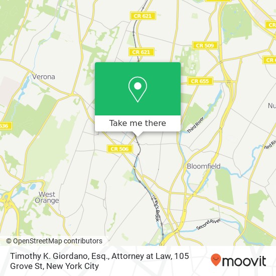 Timothy K. Giordano, Esq., Attorney at Law, 105 Grove St map